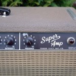 fender super amp 1962 brown 6G4-A - logo